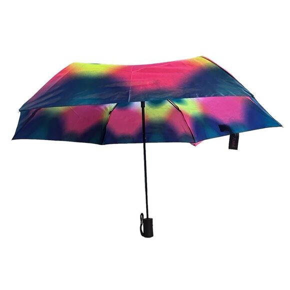 NWT BETSEY JOHNSON MULTI COLOR TIE-DYE AUTO OPEN UMBRELLA - Picture 2 of 8